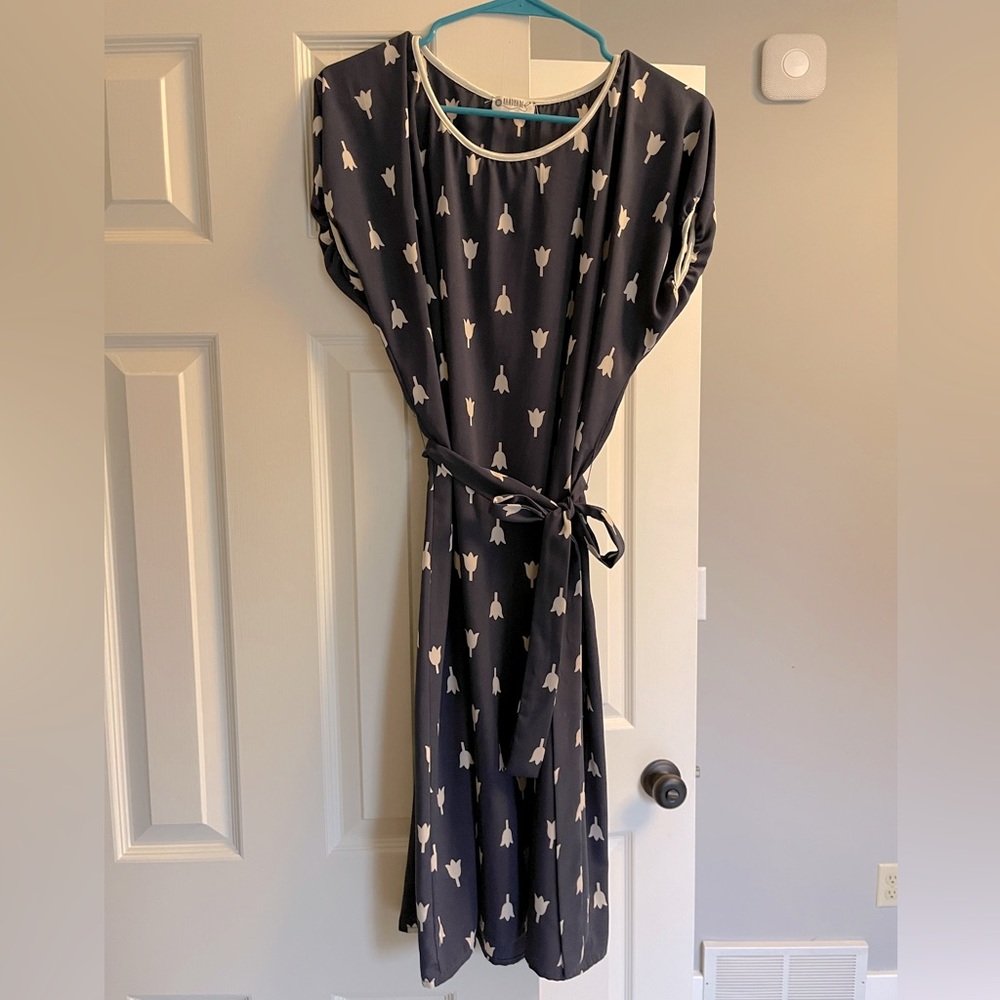Handmade Floral Flowy Midi Dress from Rome!